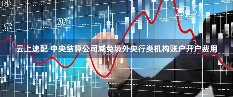云上速配 中央结算公司减免境外央行类机构账户开户费用